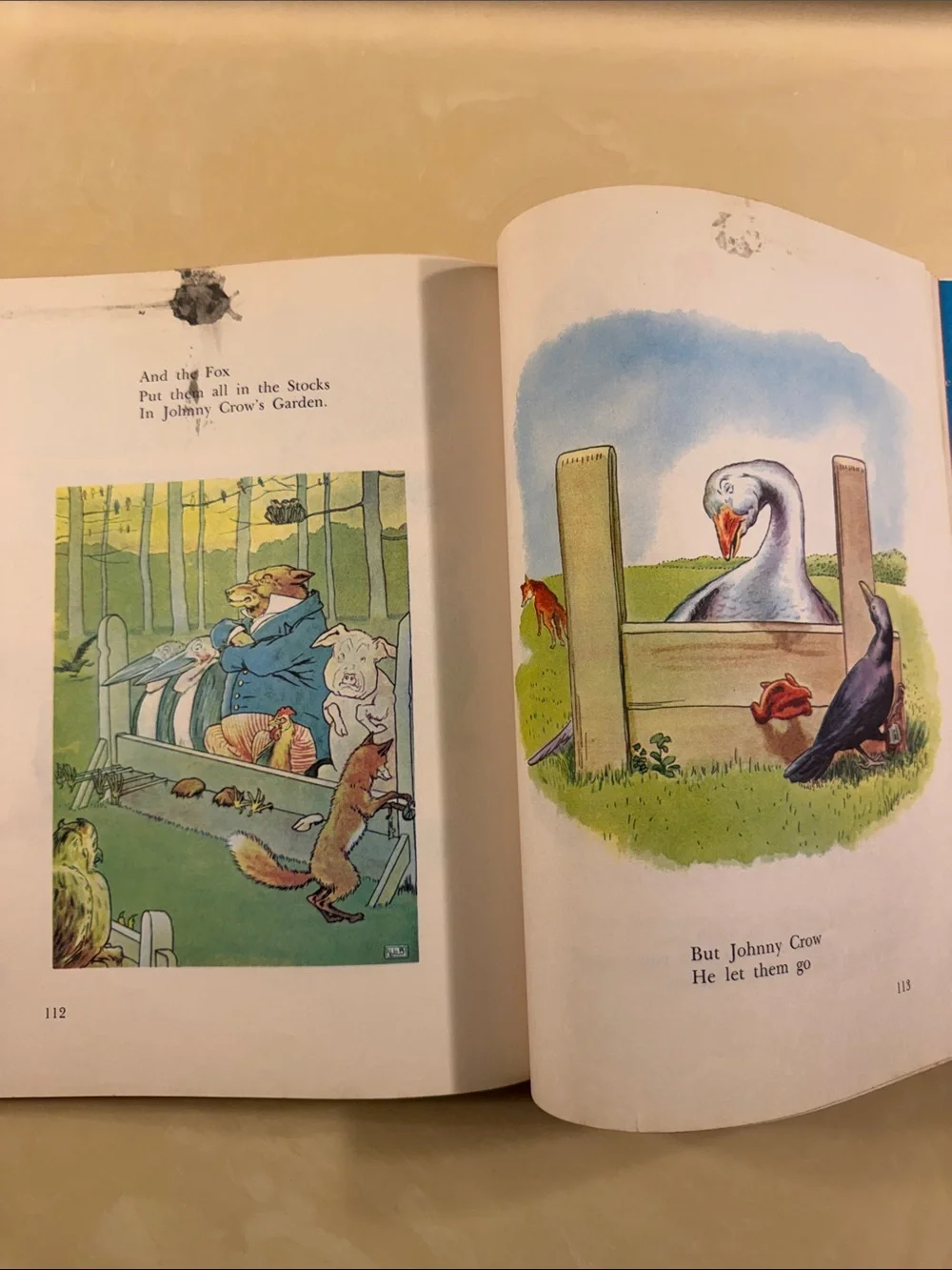 Vintage hardback Best Loved Nursery Rhymes and Songs.